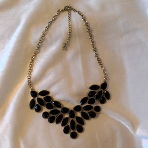Black and Gold Statement Necklace